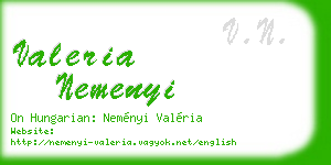 valeria nemenyi business card