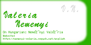 valeria nemenyi business card